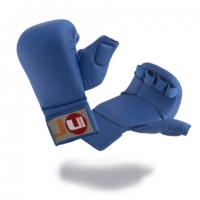 Karate handschoen blauw duim